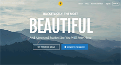 Desktop Screenshot of bucketlistly.com